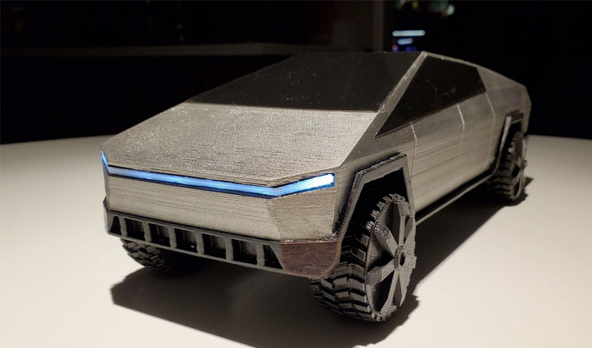 3D print the Tesla Cybertruck directly at home
