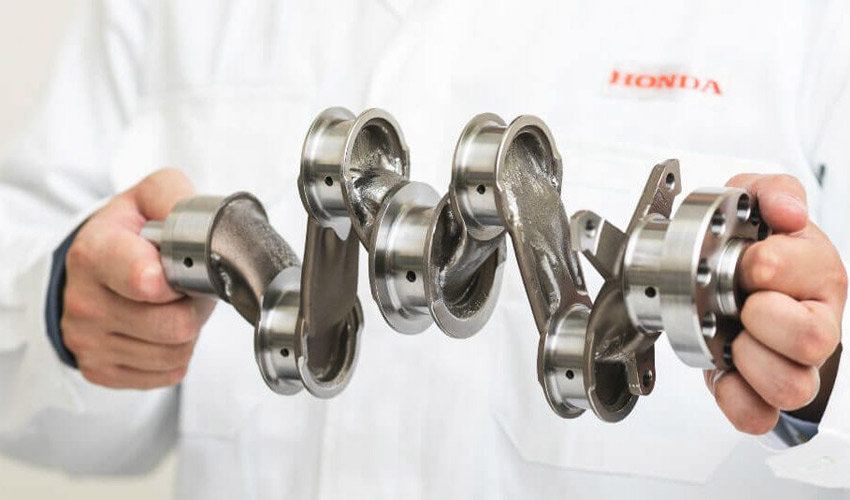 Honda designs lightweight 3D printed crankshaft