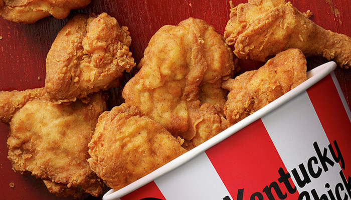 KFC 3D printed chicken