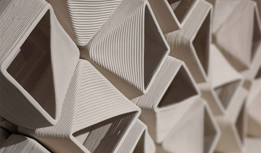 3D printed ceramic blocks for a natural ventilation system