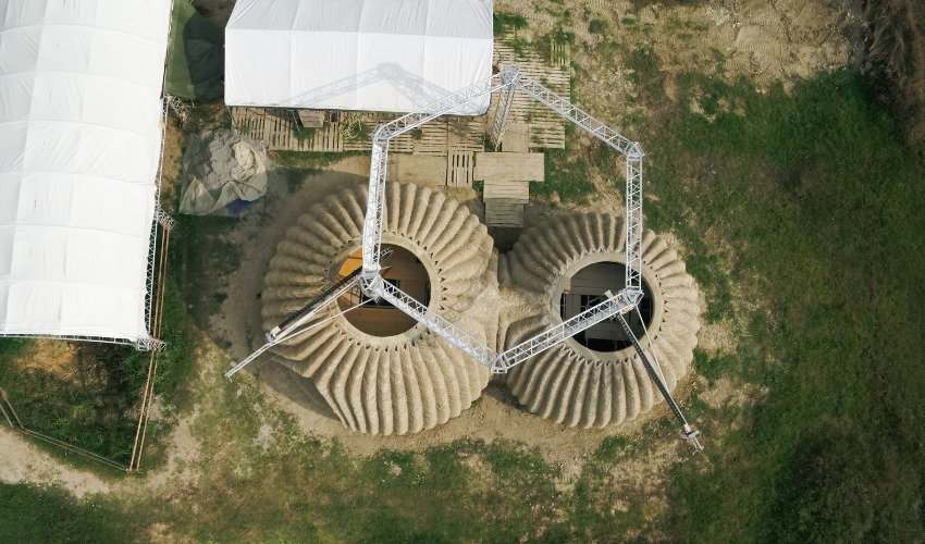 WASP completes the structure of its 3D printed eco-habitat