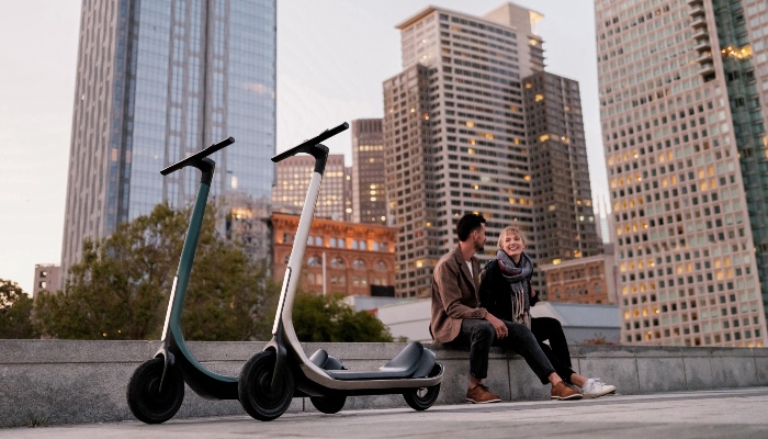 Scotsman's 3D printed e-scooters are available in 5 different colors. (Image credit: Scotsman)