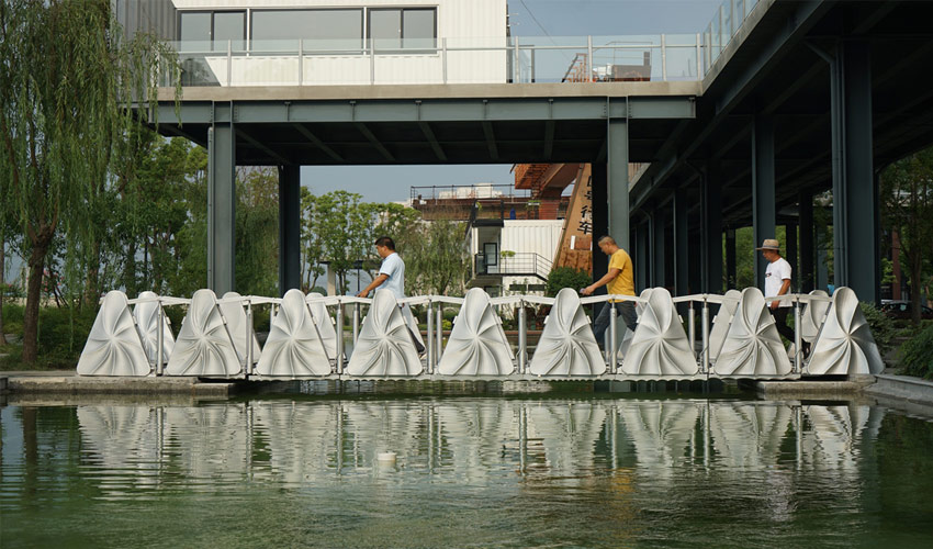 China Unveils its First Retractable 3D Printed Bridge