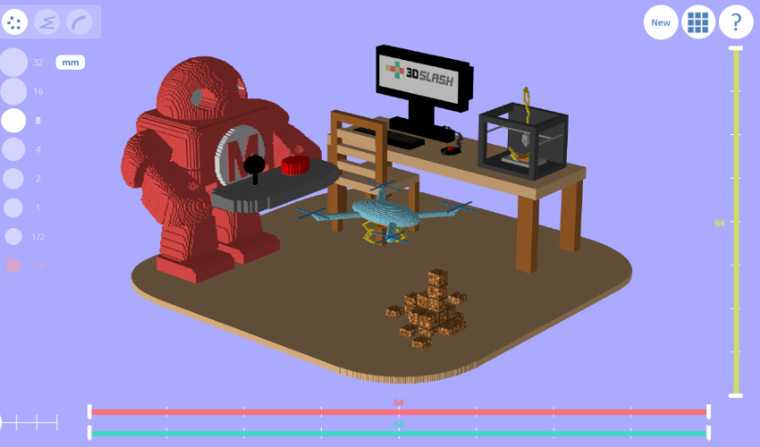 3D Slash, The Free Popular 3D Design Software Inspired by Minecraft