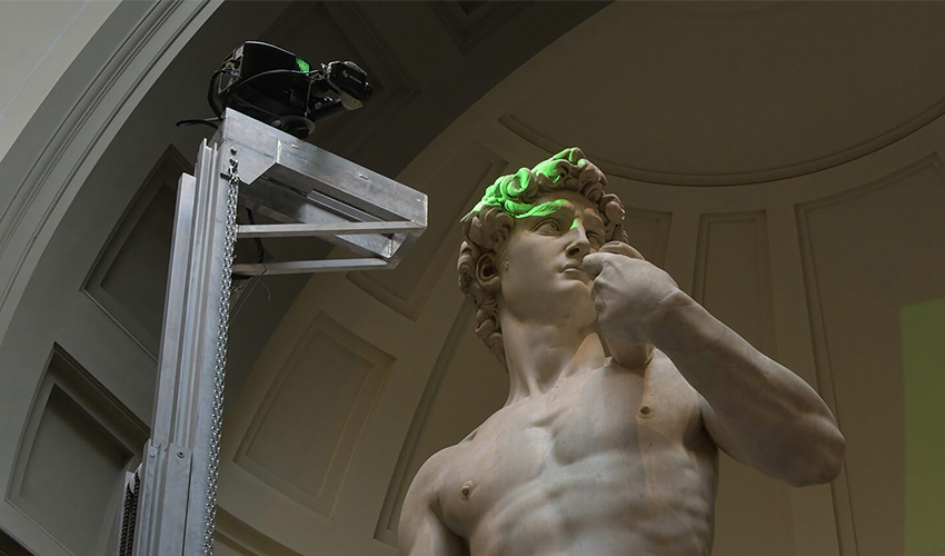 A 3D Printed Replica of Michelangelo’s Statue of David Presented at the Dubai World Expo
