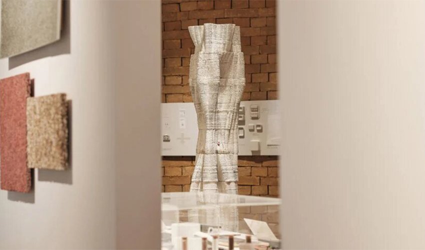 Tree Column, Blast Studio’s Column 3D Printed Out of Mycelium and Waste