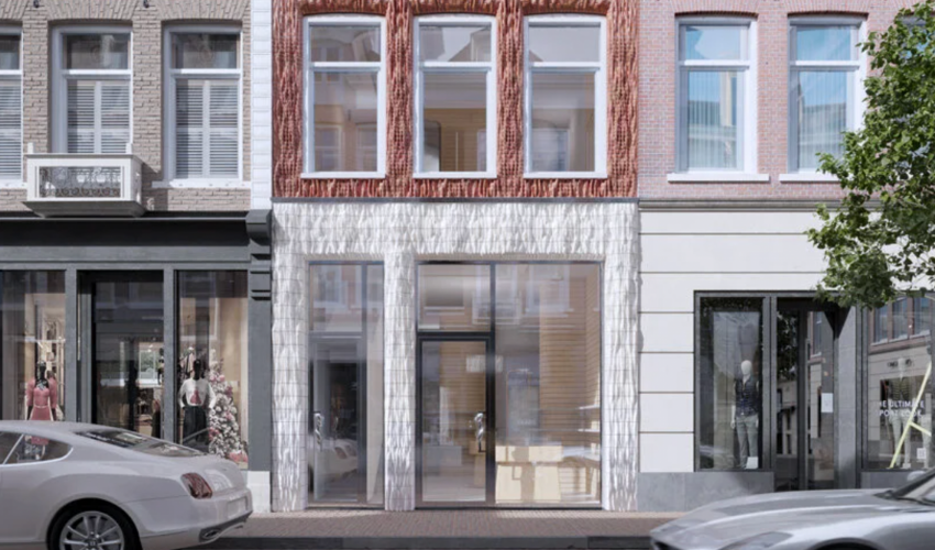 3D Printed Facade Becomes Eye-Catching Part of Amsterdam Shopping Street
