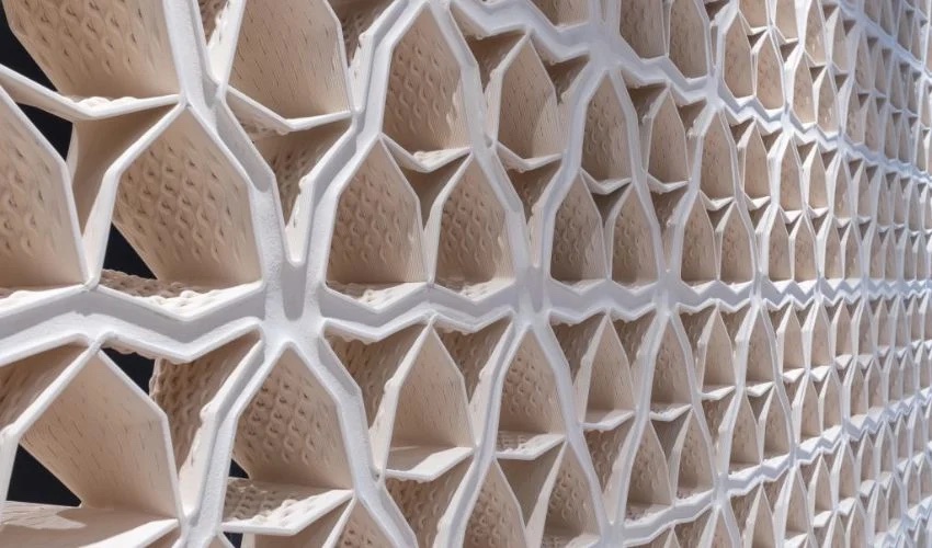 Hive, a 3D Printed Clay Wall