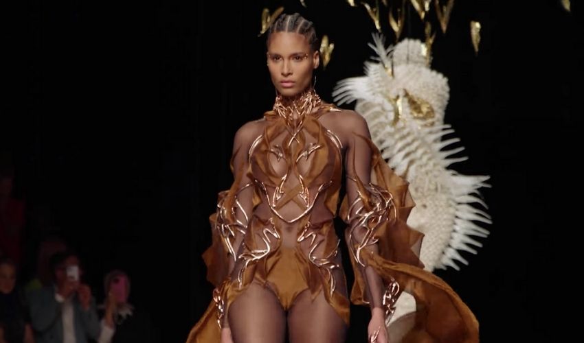 First Ever 3D Printed Vegan Haute Couture Dress Presented at Paris Fashion Week
