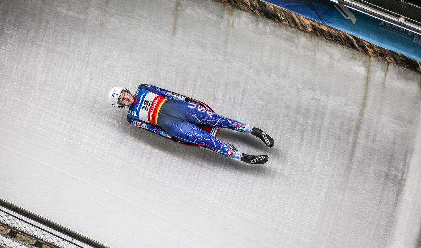 USA Luge competitor, as seen in video 1
