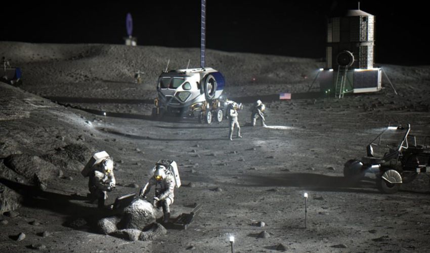 3D Printed Lunar Regolith Bricks Can Withstand the Extreme Environments in Space