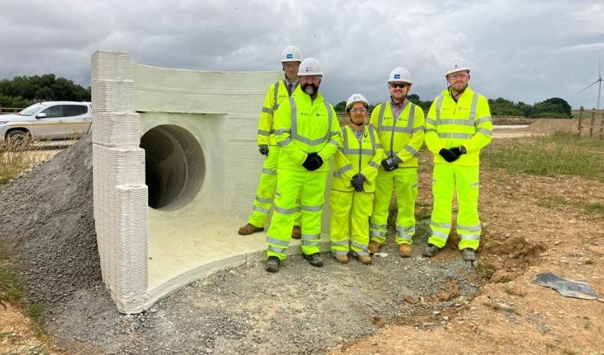 Cambridge Researchers 3D Print Smart Wall on UK National Highways