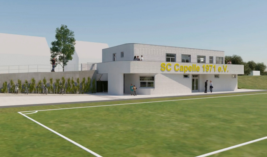 SC Capelle Soccer Club’s 3D Printed Public Building Sets New European Standards