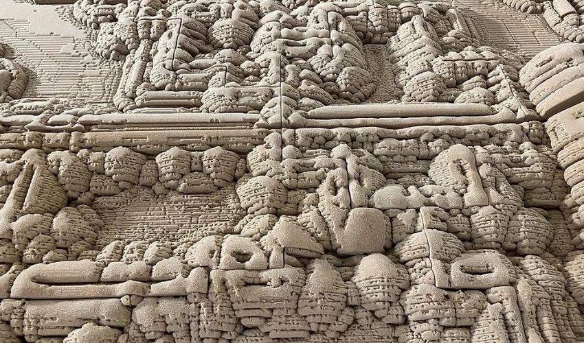 Nadarra, the 3D Printed Wall of Sand on Display in Dubai
