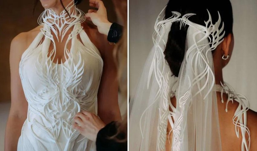Designer Iris van Herpen Unveils First 3D Printed Wedding Dress