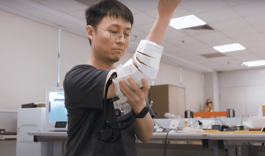 The 3D printed fabric made by the NTU researchers