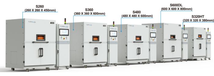 The S-Series including the S600DL 3D printer
