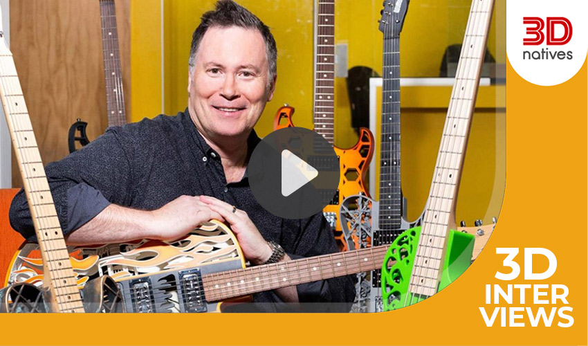 3D-printed guitar
