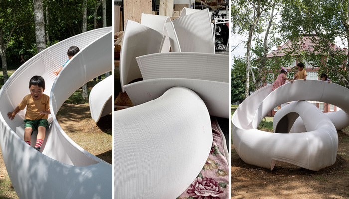 3D printed Möbius strip play structure