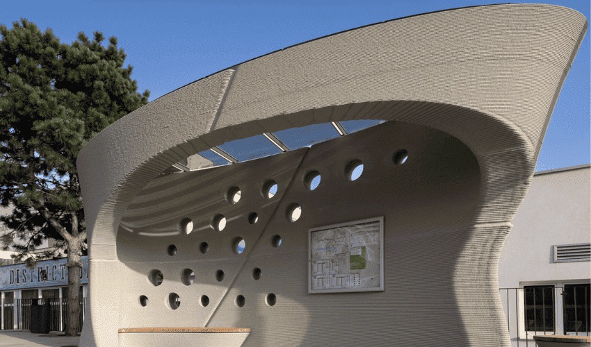 3D printed bus shelter