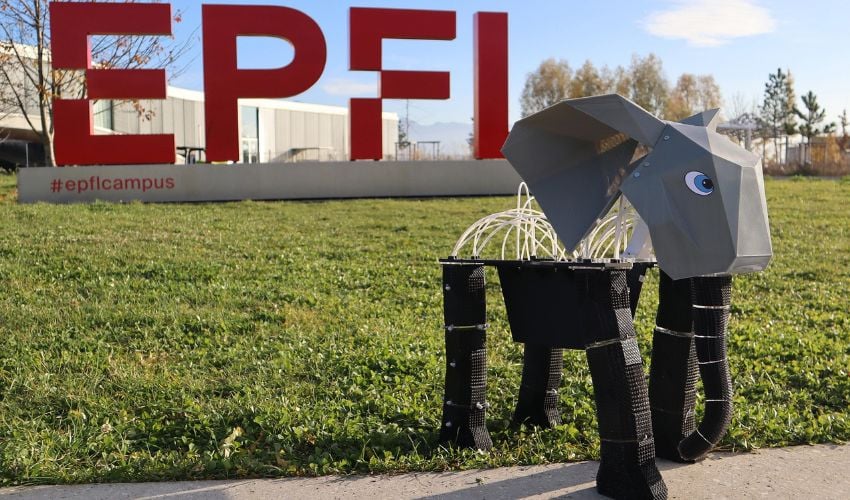 EPFL is Developing an Elephant Robot Using 3D Printing