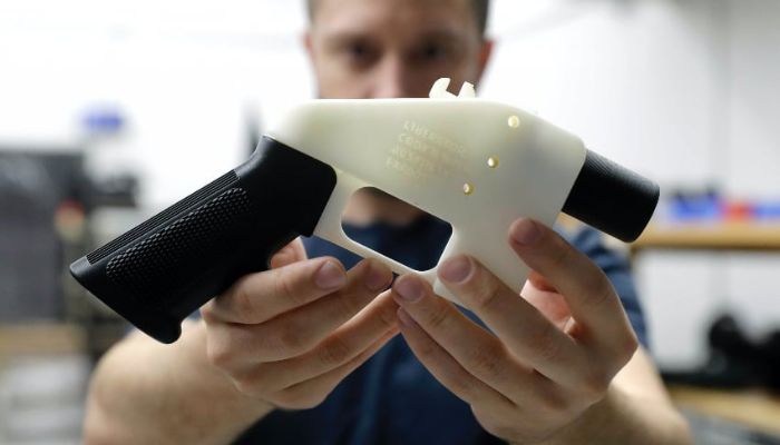 An example of a 3D printed gun