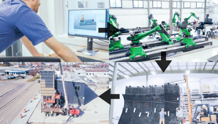 An example of Branch Technology's Cellular Fabrication (C-Fab®) Process for design, printing, and application.