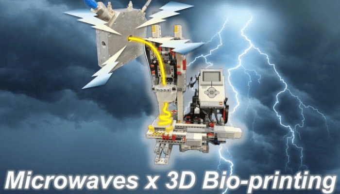 A combination machine with a microwave and 3D BioPrinter (Image Credit: Scientific Reports)