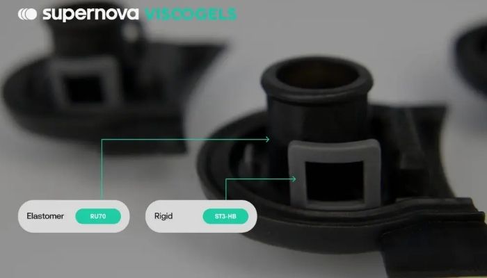 The new materials can be printed in a single part and in a single process.