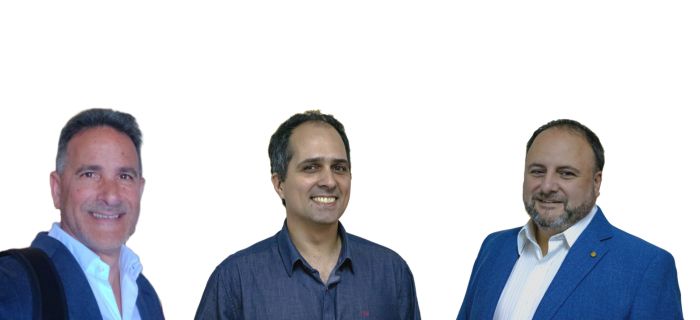The Gameet team. From left to right: Fernando Cardiello (CBDO), Maximiliano Tourmente (CEO), and Alejandro Guidobaldi (CSO/CTO).