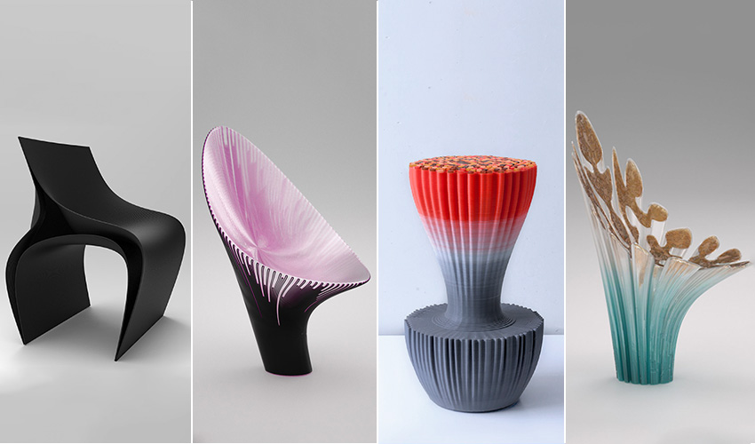 Nagami presents avant-garde 3D printed chairs