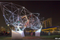 Innovative 3D Printed Installation Illuminates Singapore’s iLight Festival