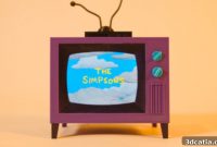 DIY 3D-Printed Mini TV: Watch The Simpsons on Your Custom Screen
