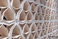3D Printed Clay Hive Wall