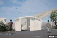Pioneering 3D Printed Rail Station Takes Shape in Japan