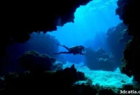 Autonomous Glowing 3D Skins for Subaquatic Networking