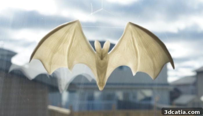 Halloween 3D prints - Ghost Bat