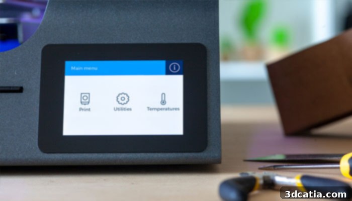 New interface within the R19 generation of BCN3D 3D printers
