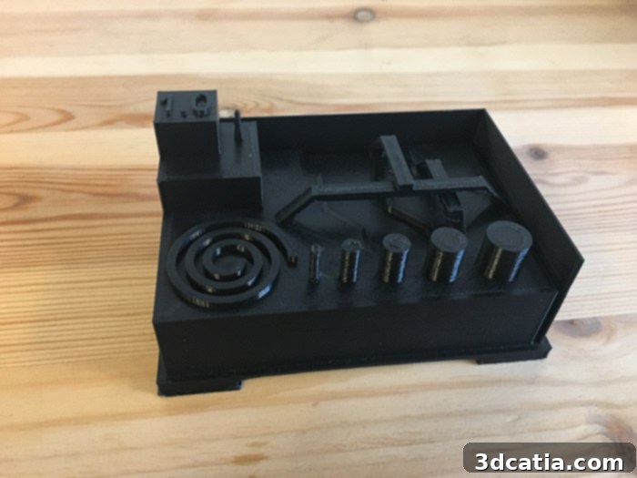 3D printed model results from Ultimaker S5