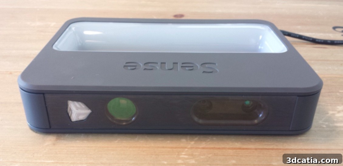 Sense 3D scanner laser and sensors