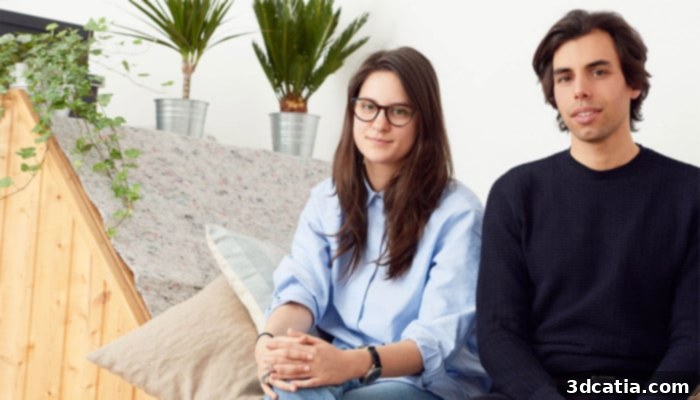 The visionary founders of VOJD Studios, Christian Hartung and Hristiyana Vucheva, pioneering 3D printed luxury fashion.