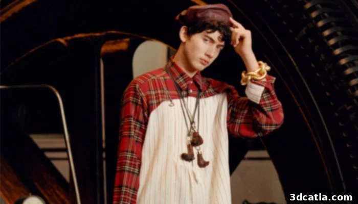 Intricate 3D printed ceramic chain bracelet designed by VOJD Studios for LOEWE's luxury men's wear collection.