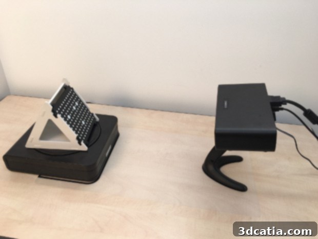 Shining 3D EinScan-S setup and calibration screen