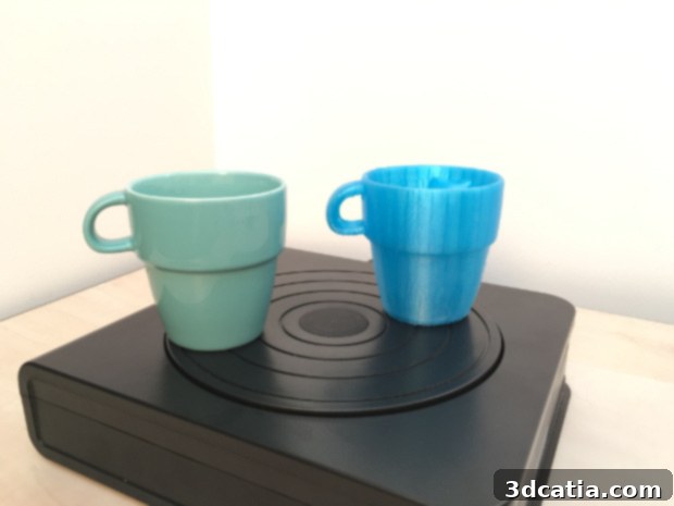 Shining 3D EinScan-S scan of a monochrome cup