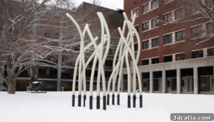 FIBERBOTS exhibition showcasing large-scale robotic construction