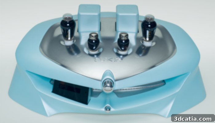 askja audio 3D printed component details