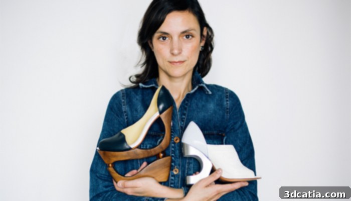 Silvia Fado, a visionary designer leveraging 3D printing in footwear.