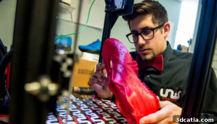Nicholas Unis, founder of UnisBrands, a pioneer in fully 3D printed custom shoes.