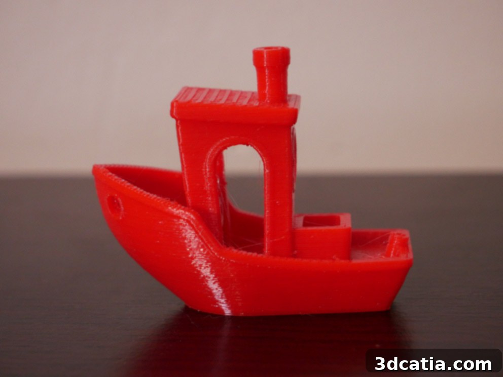 Witbox Go! Benchy with light stringing