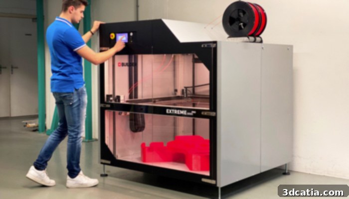 Builder Extreme 3000 Pro Large-Format Professional 3D Printer